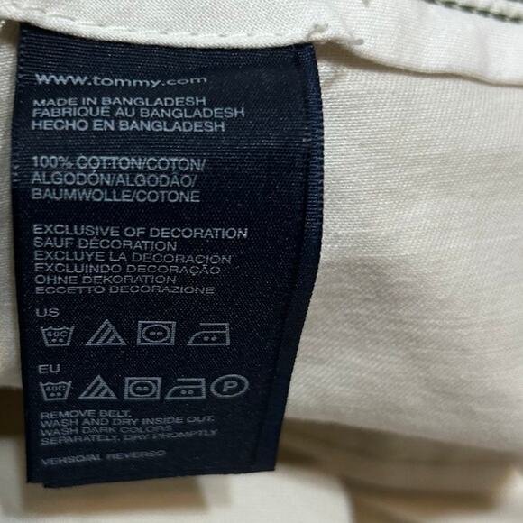 Tommy‎ Hilfiger Mens Shorts 44 Beige Cotton Raw Hem Utility Chino Casual Preppy - Picture 7 of 7